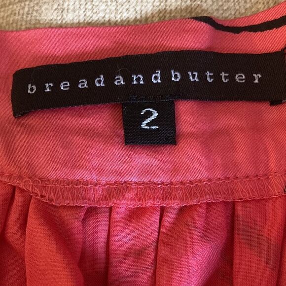 Anthropology/Bread & Butter Hot Pink & Black Patterned Mini Skirt W/Pockets. - Picture 5 of 6